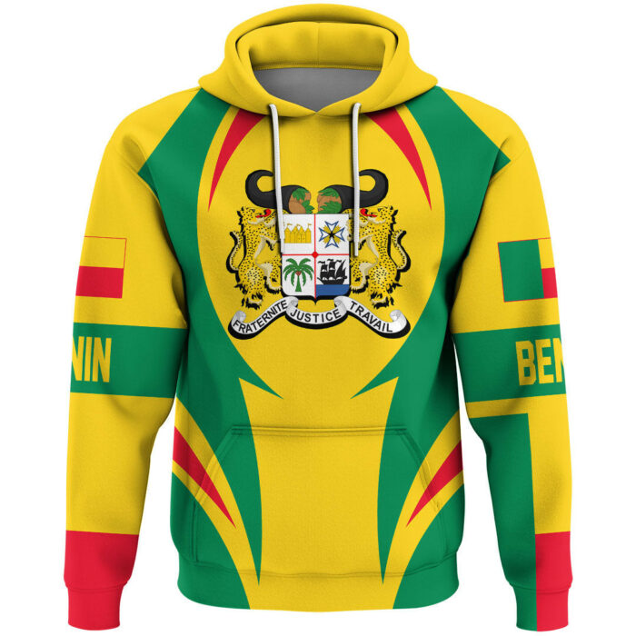 African Hoodie – Benin Action Flag Hoodie