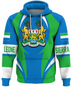 African Hoodie - Sierra Leone Action Flag Hoodie