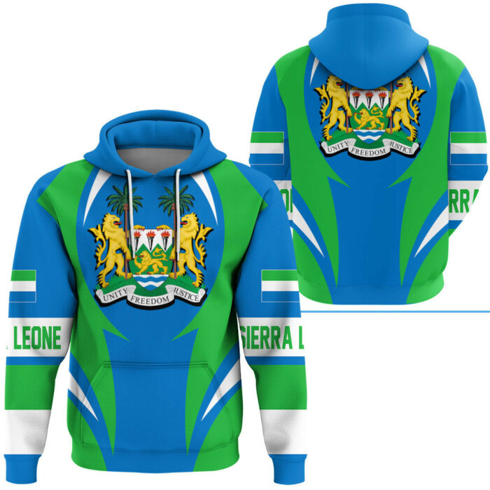 African Hoodie – Sierra Leone Action Flag Hoodie