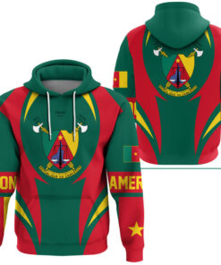 African Hoodie – Cameroon Action Flag Hoodie