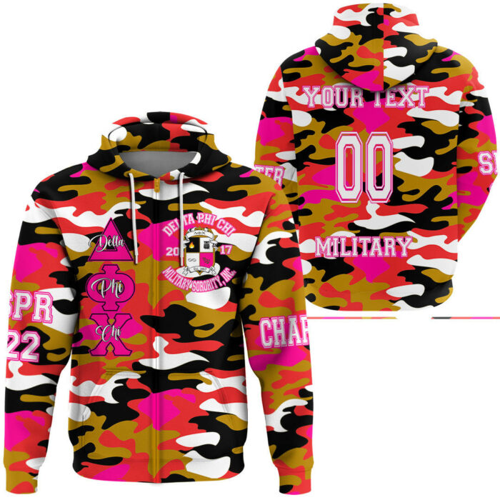 African Hoodie – Delta Phi Chi Camo Hoodie