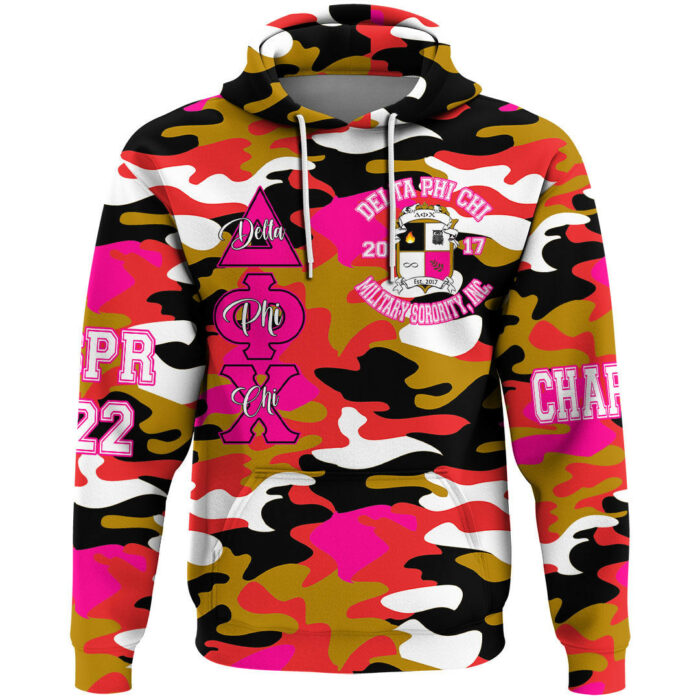 African Hoodie – Delta Phi Chi Camo Hoodie