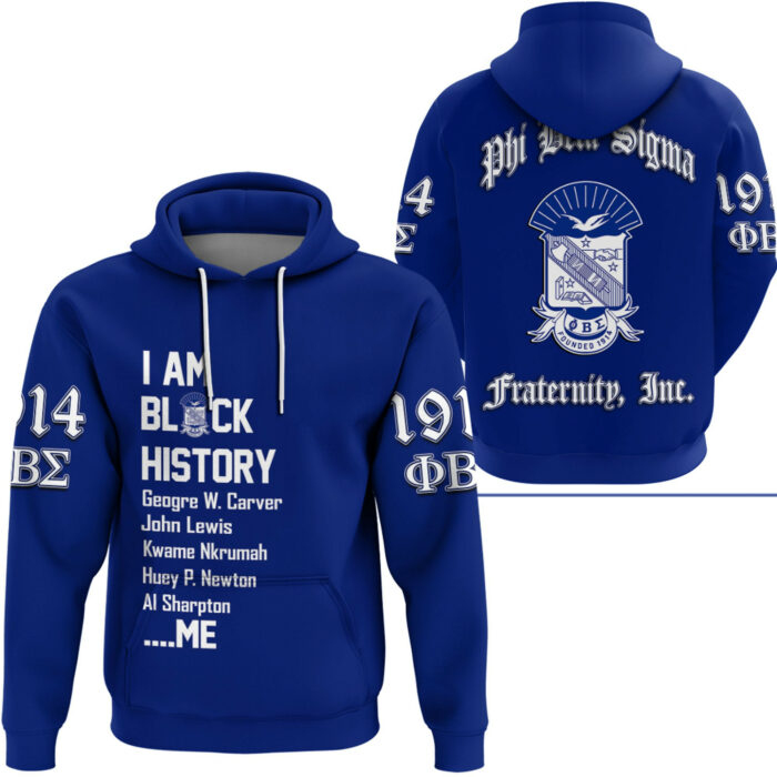 African Hoodie – Phi Beta Sigma Black History Hoodie