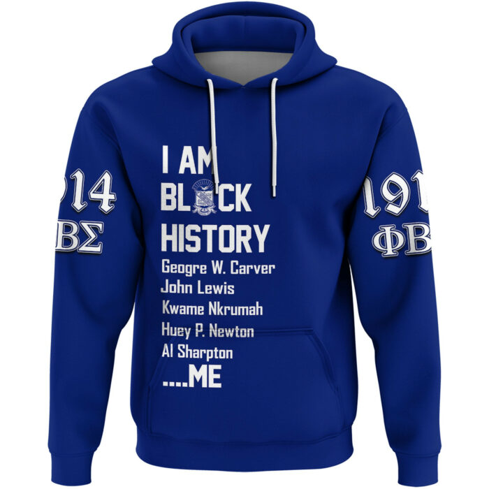 African Hoodie – Phi Beta Sigma Black History Hoodie