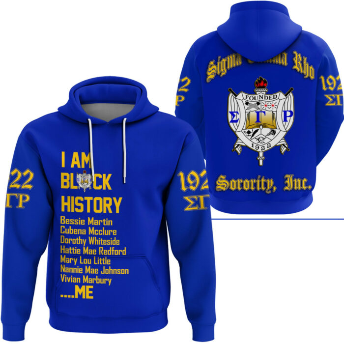 African Hoodie – Sigma Gamma Rho Black History Hoodie