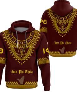 African Hoodie – Iota Phi Theta Fraternity Dashiki Hoodie