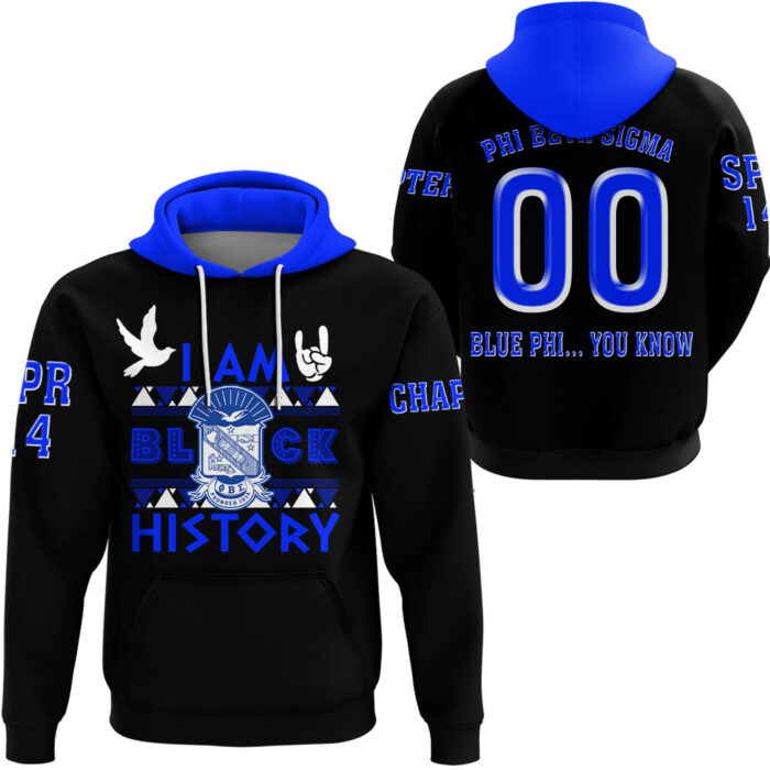 African Hoodie – Phi Beta Sigma Black History Hoodie