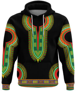 African Hoodie - Oromo Dashiki Hoodie A5 Hoodie