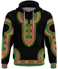 African Hoodie - Malawi Dashiki Hoodie A5 Hoodie