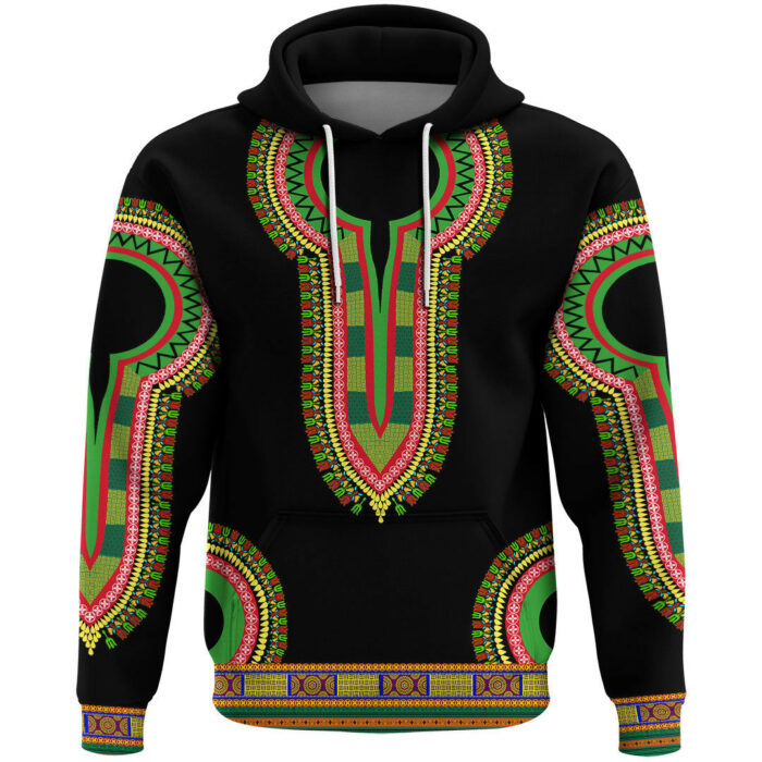 African Hoodie – Malawi Dashiki Hoodie A5 Hoodie