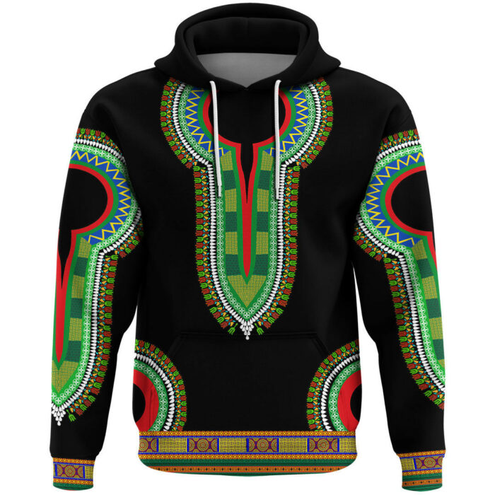 African Hoodie – South Sudan Dashiki Hoodie A5 Hoodie