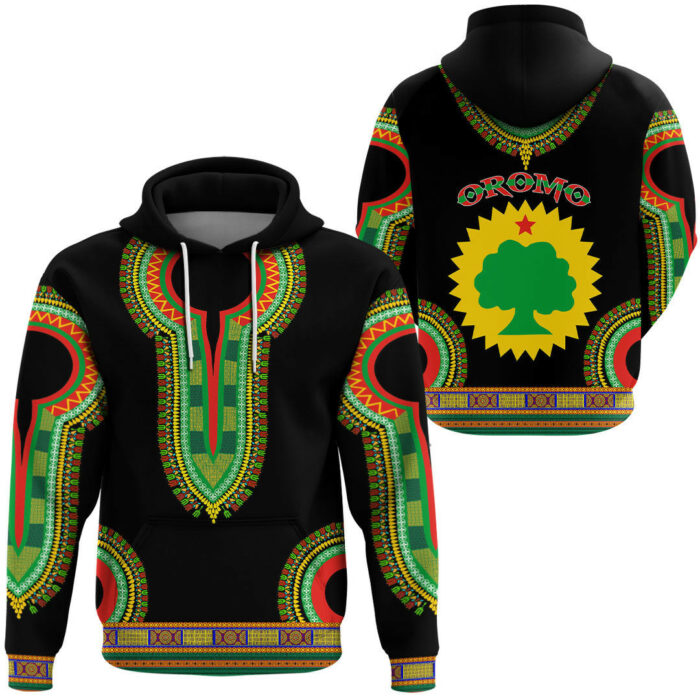 African Hoodie – Oromo Dashiki Hoodie A5 Hoodie