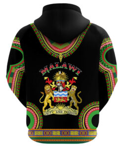 African Hoodie - Malawi Dashiki Hoodie A5 Hoodie