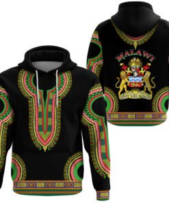 African Hoodie – Malawi Dashiki Hoodie A5 Hoodie