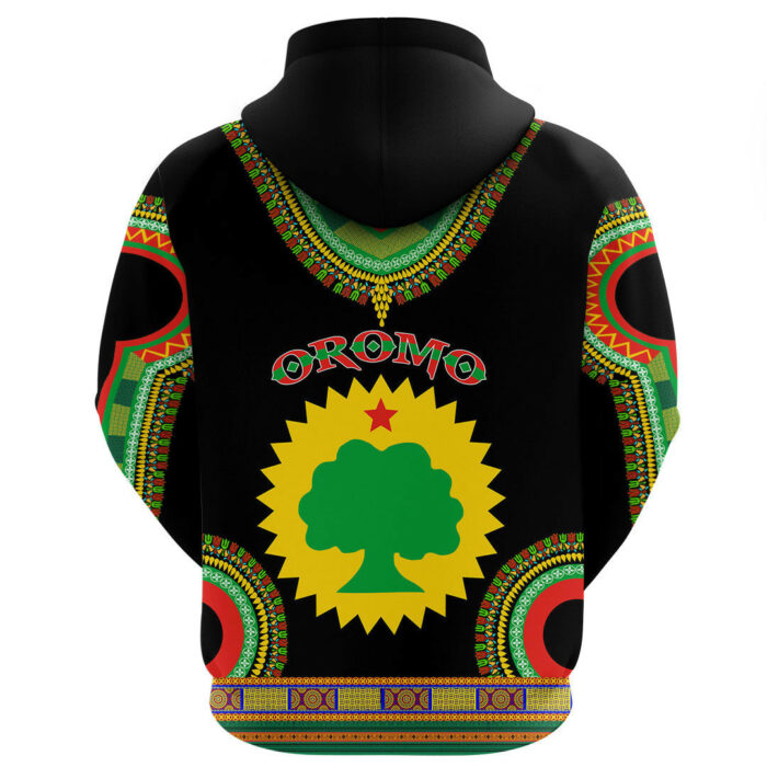 African Hoodie – Oromo Dashiki Hoodie A5 Hoodie