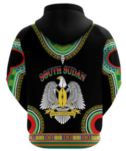 African Hoodie - South Sudan Dashiki Hoodie A5 Hoodie