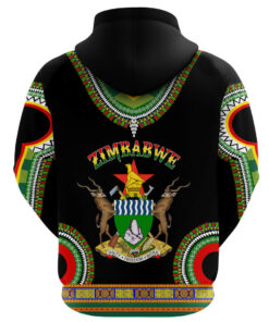 African Hoodie - Zimbabwe Dashiki Hoodie A5 Hoodie