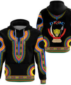 African Hoodie – Democratic Republic Of The Congo Dashiki Hoodie...