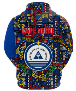 African Hoodie - Cape Verde RBG Pattern Hoodie A4 Hoodie