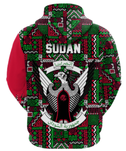 African Hoodie - Sudan RGB Pattern Hoodie