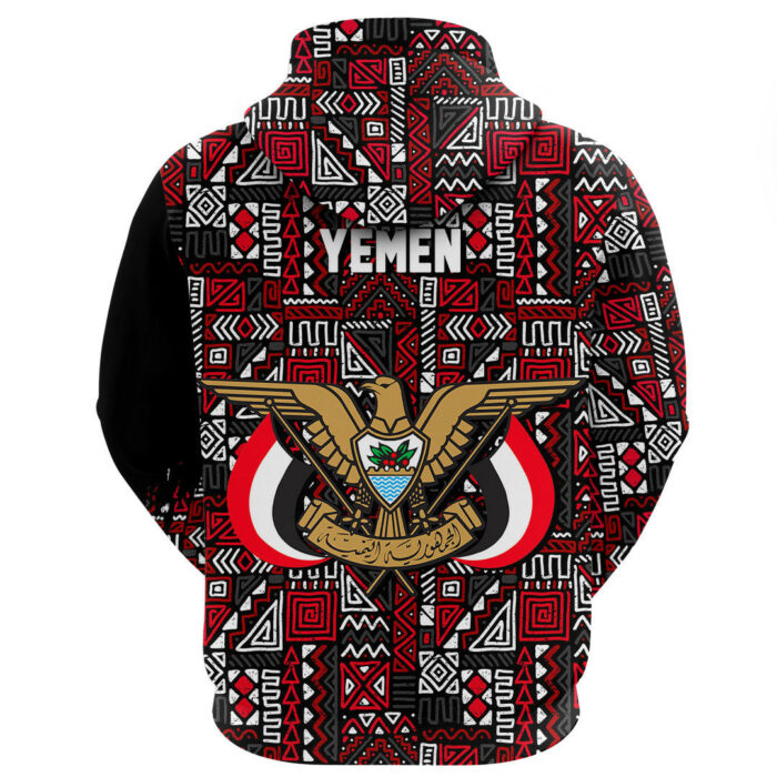 African Hoodie – Yemen RBG Pattern Hoodie A4 Hoodie