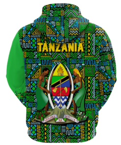 African Hoodie - Tanzania RBG Pattern Hoodie A4 Hoodie