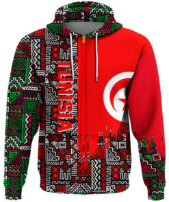 African Hoodie - Tunisia RBG Pattern Hoodie A4 Hoodie