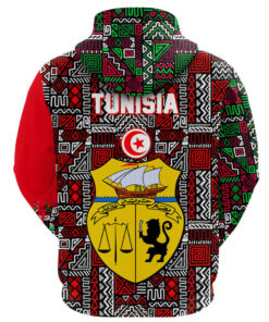 African Hoodie - Tunisia RBG Pattern Hoodie A4 Hoodie