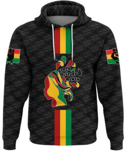 African Hoodie - Black History Month Color Of Flag Hoodie A5 Hoodie