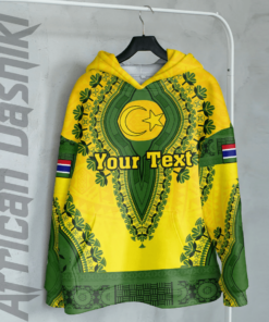 African Hoodie – (Custom) Africa Gambia Yellow Version Hoodie Vintage...