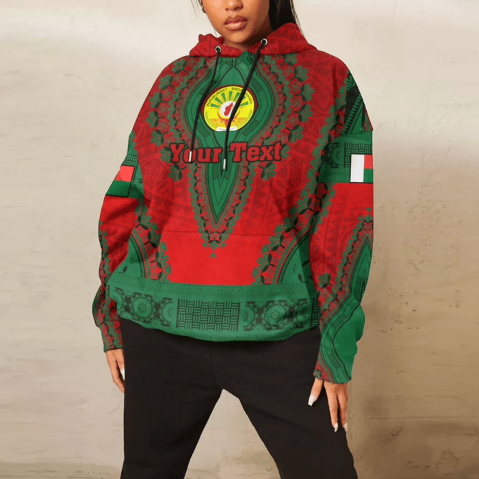 African Hoodie – (Custom) Africa Madagascar Hoodie Vintage African Dashiki Hoodie