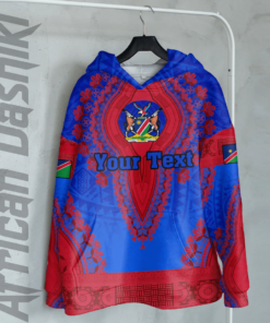 African Hoodie – (Custom) Africa Namibia Blue Version Hoodie Vintage...