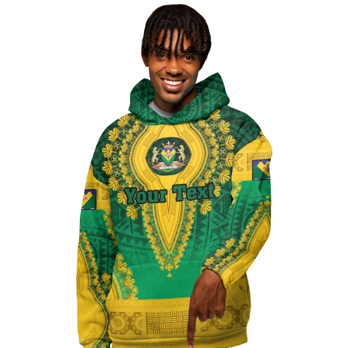 African Hoodie – (Custom) Africa Free State Region of South Africa Hoodie Vintage African Dashiki Hoodie