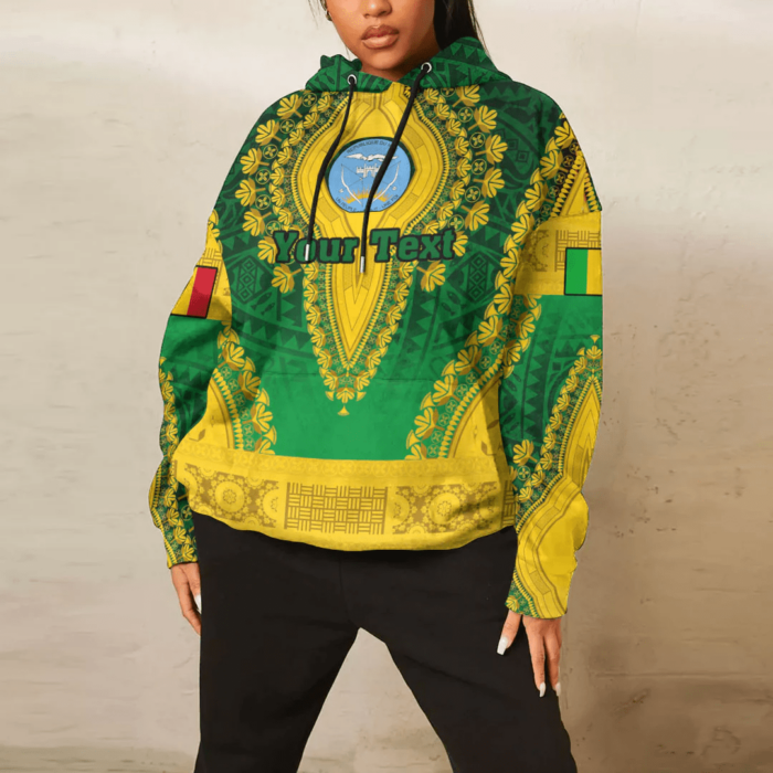 African Hoodie – (Custom) Africa Mali Hoodie Vintage African Dashiki Hoodie