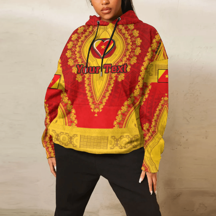 African Hoodie – (Custom) Africa Amhara Red Version Ethiopia National Regional State Hoodie Vintage African Dashiki Hoodie