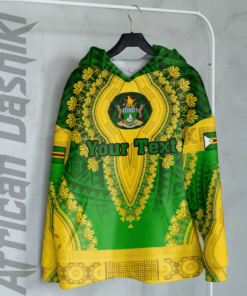 African Hoodie – (Custom) Africa Zimbabwe Green Version Hoodie Vintage...