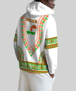 African Hoodie - Niger Traditional Dashiki Hoodie