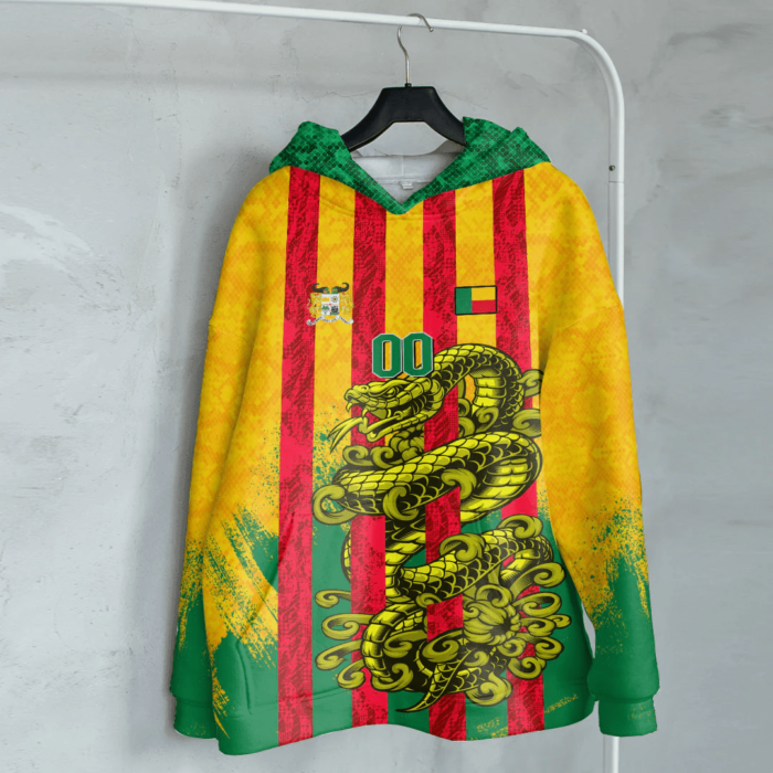 African Hoodie – (Custom) Africa Benin T-Shirt Snake Jersey Hoodie