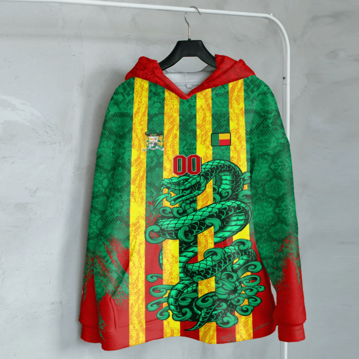 African Hoodie – (Custom) Africa Benin Green Version T-Shirt Snake Jersey Hoodie