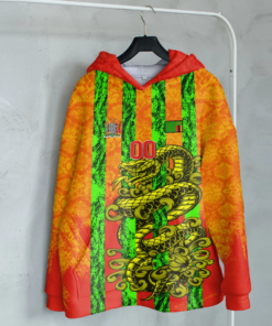 African Hoodie – (Custom) Africa Zambia Orange Version T-Shirt Snake...