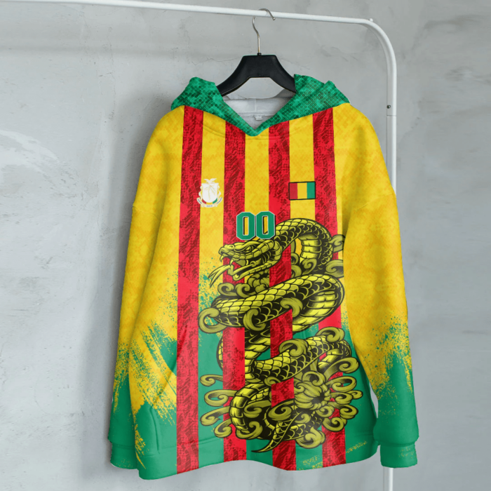 African Hoodie – (Custom) Africa Guinea Yellow Version T-Shirt Snake Jersey Hoodie