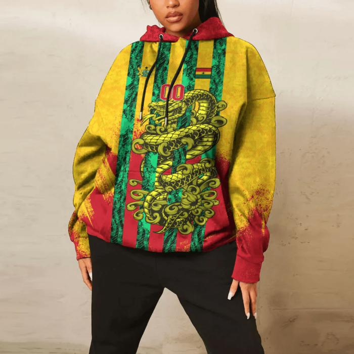 African Hoodie – (Custom) Africa Ghana T-Shirt Snake Jersey Hoodie