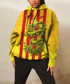 African Hoodie - (Custom) Africa Amhara Yellow Version Ethiopia National Regional State T-Shirt Snake Jersey Hoodie