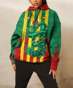 African Hoodie - (Custom) Africa Benin Green Version T-Shirt Snake Jersey Hoodie