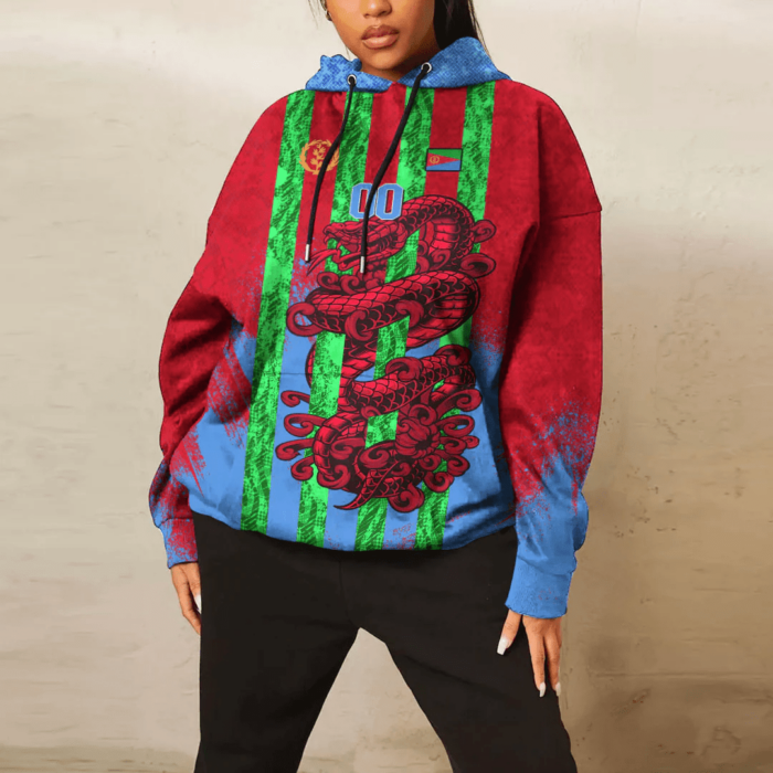 African Hoodie – (Custom) Africa Eritrea T-Shirt Snake Jersey Hoodie