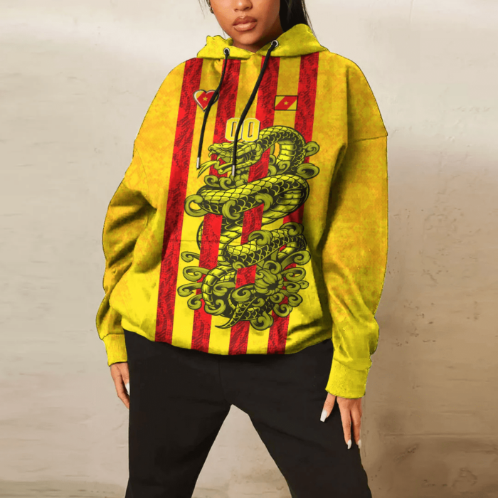 African Hoodie – (Custom) Africa Amhara Yellow Version Ethiopia National Regional State T-Shirt Snake Jersey Hoodie