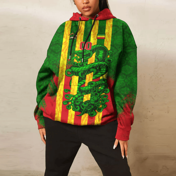 African Hoodie – (Custom) Africa Ethiopia T-Shirt Snake Jersey Hoodie