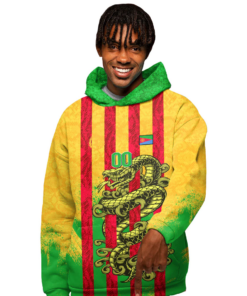 African Hoodie - (Custom) Africa Eritrea Yellow Version T-Shirt Snake Jersey Hoodie