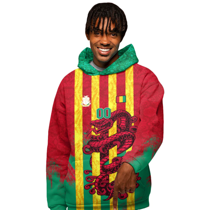 African Hoodie – (Custom) Africa Guinea T-Shirt Snake Jersey Hoodie