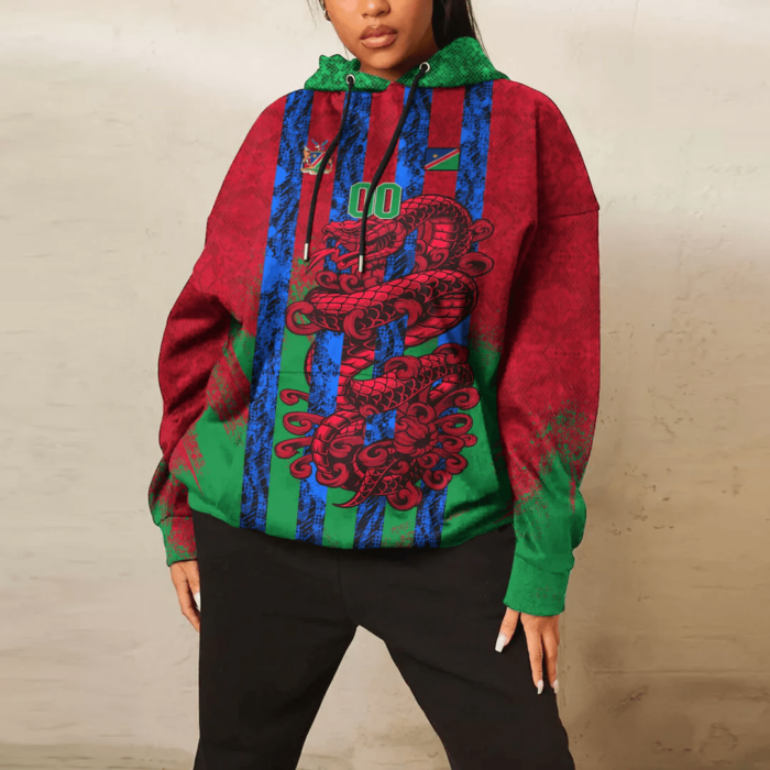 African Hoodie – (Custom) Africa Namibia T-Shirt Snake Jersey Hoodie